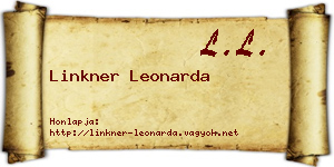 Linkner Leonarda névjegykártya